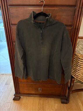 Banana Republic size Large Men's Half-Zip Pullover Sweater - Dark Olive
